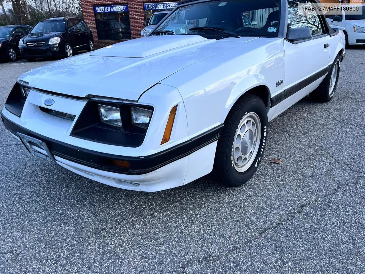 1985 Ford Mustang Lx VIN: 1FABP27M4FF180300 Lot: 81418754