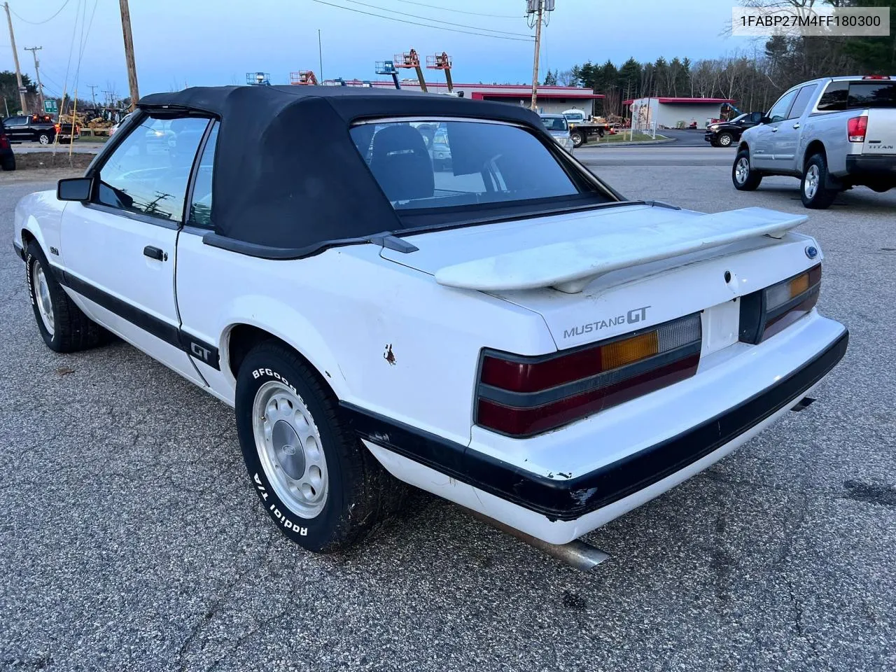 1985 Ford Mustang Lx VIN: 1FABP27M4FF180300 Lot: 81418754