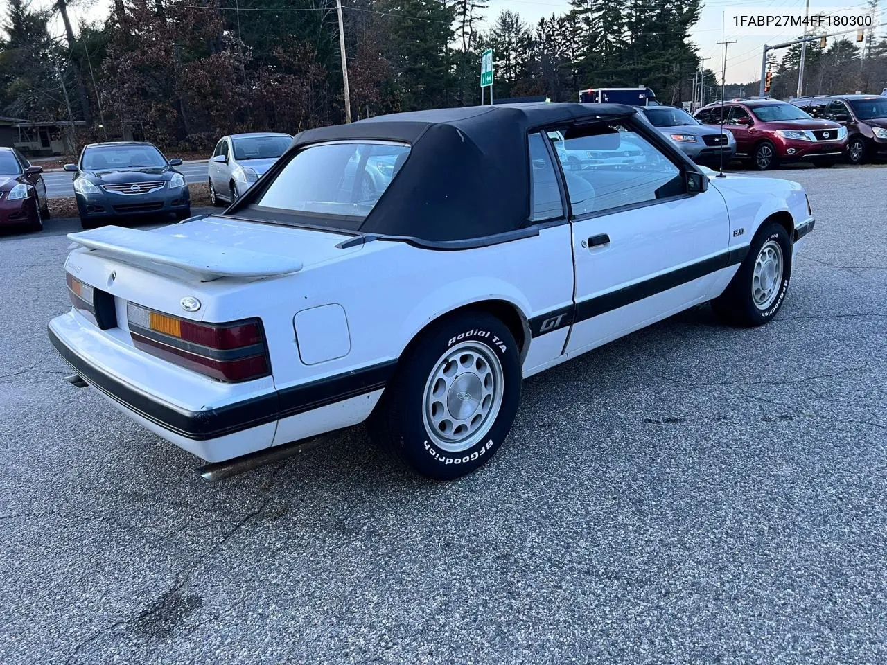 1985 Ford Mustang Lx VIN: 1FABP27M4FF180300 Lot: 81418754