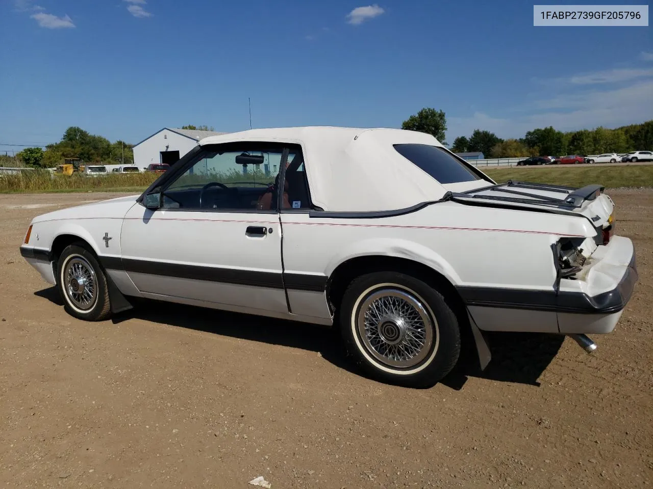 1986 Ford Mustang Lx VIN: 1FABP2739GF205796 Lot: 71740174