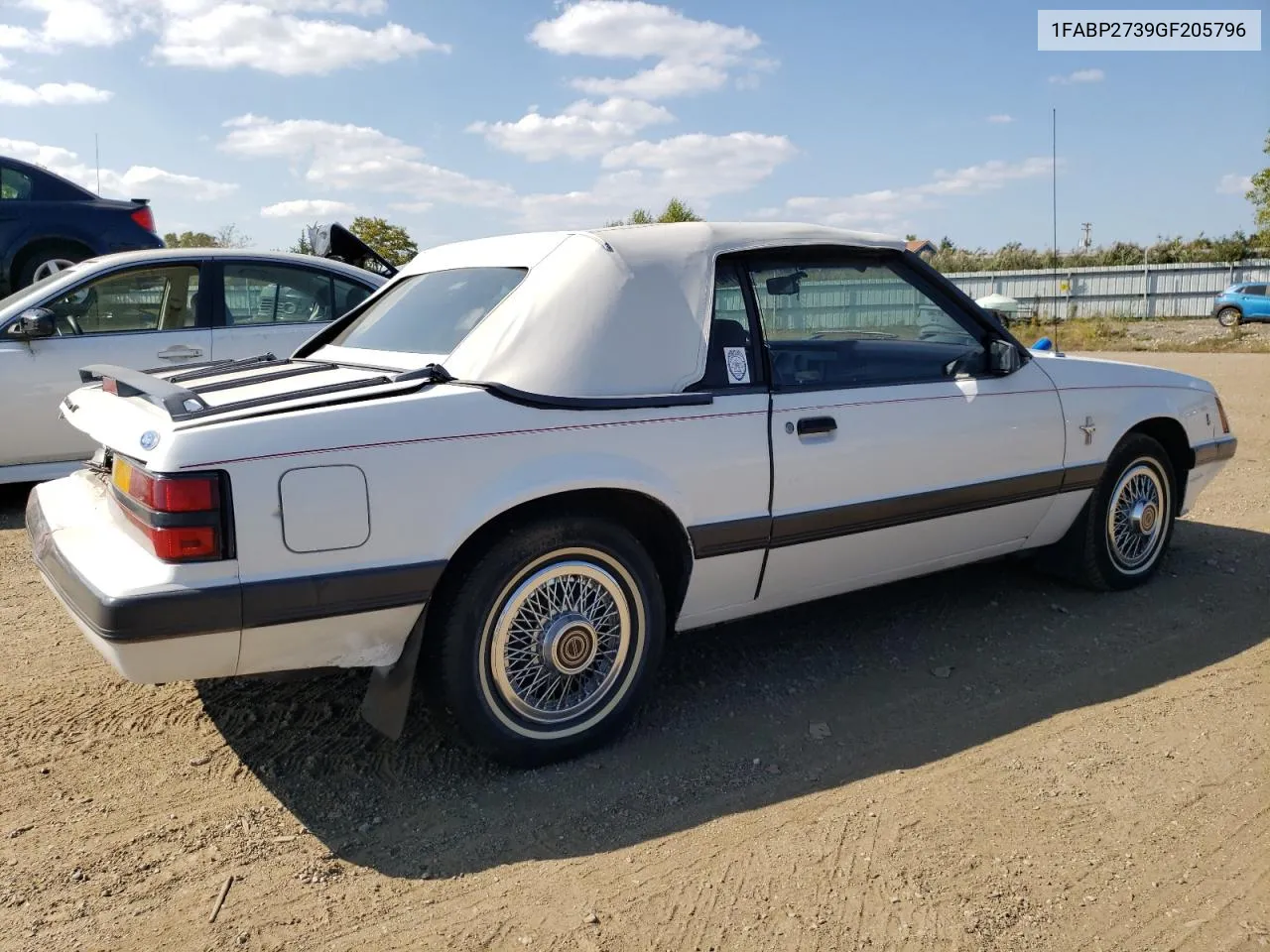 1986 Ford Mustang Lx VIN: 1FABP2739GF205796 Lot: 71740174