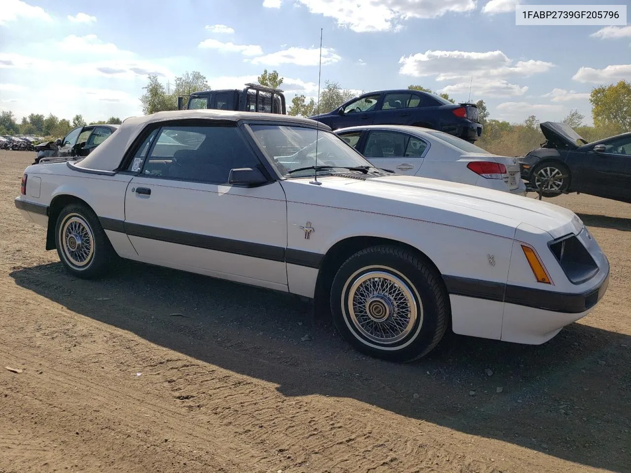 1986 Ford Mustang Lx VIN: 1FABP2739GF205796 Lot: 71740174