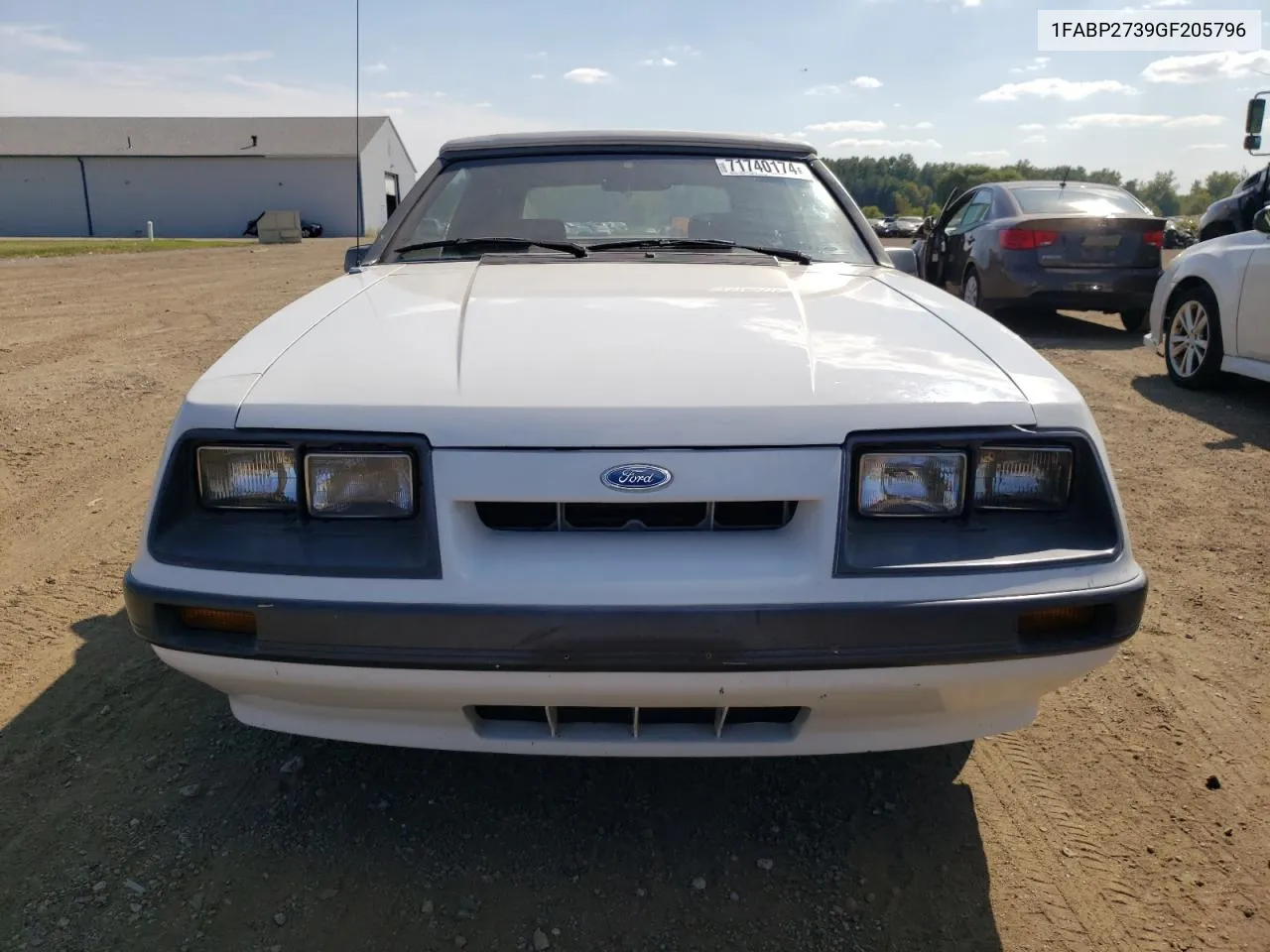 1986 Ford Mustang Lx VIN: 1FABP2739GF205796 Lot: 71740174