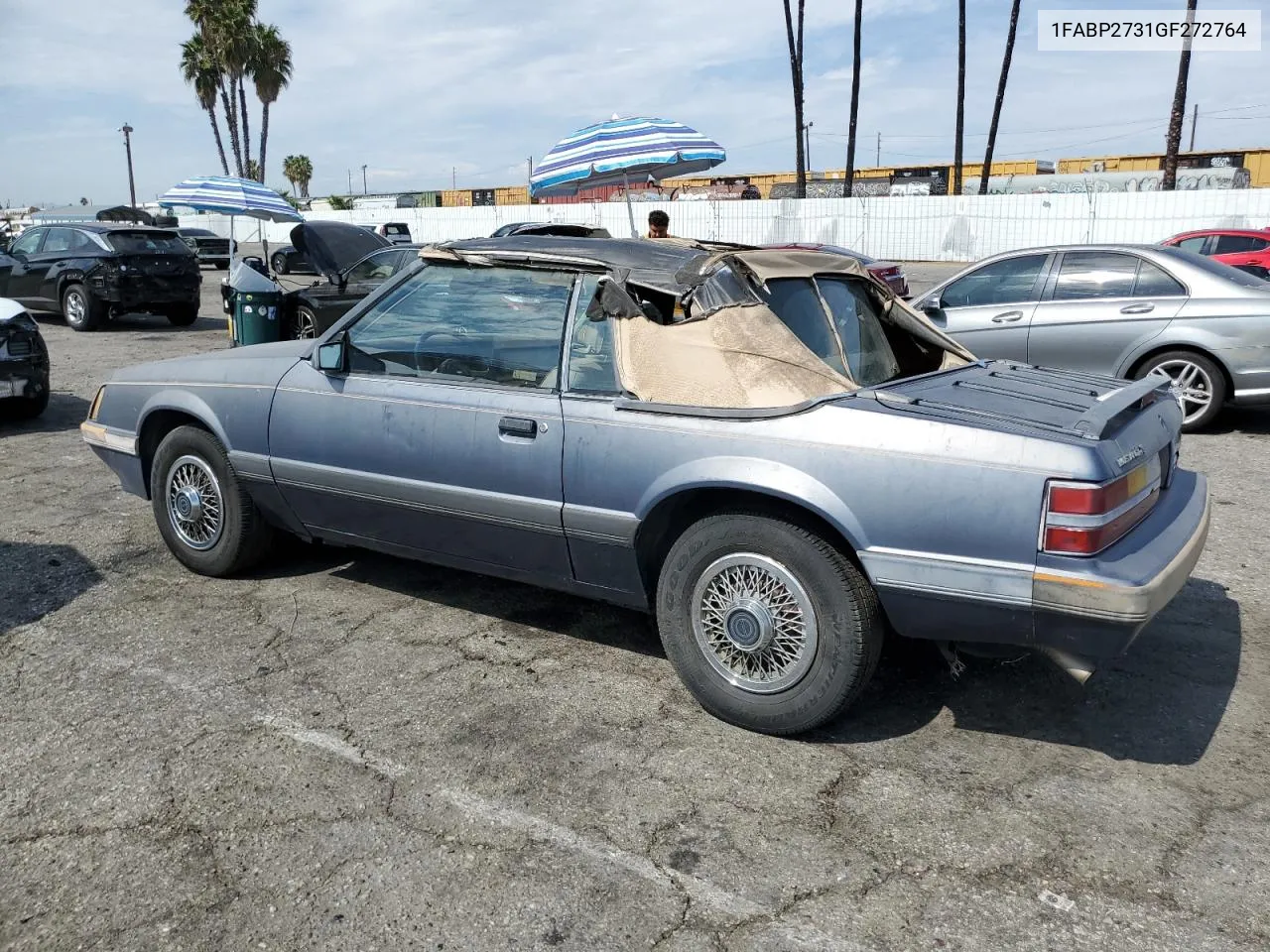 1986 Ford Mustang Lx VIN: 1FABP2731GF272764 Lot: 73841704