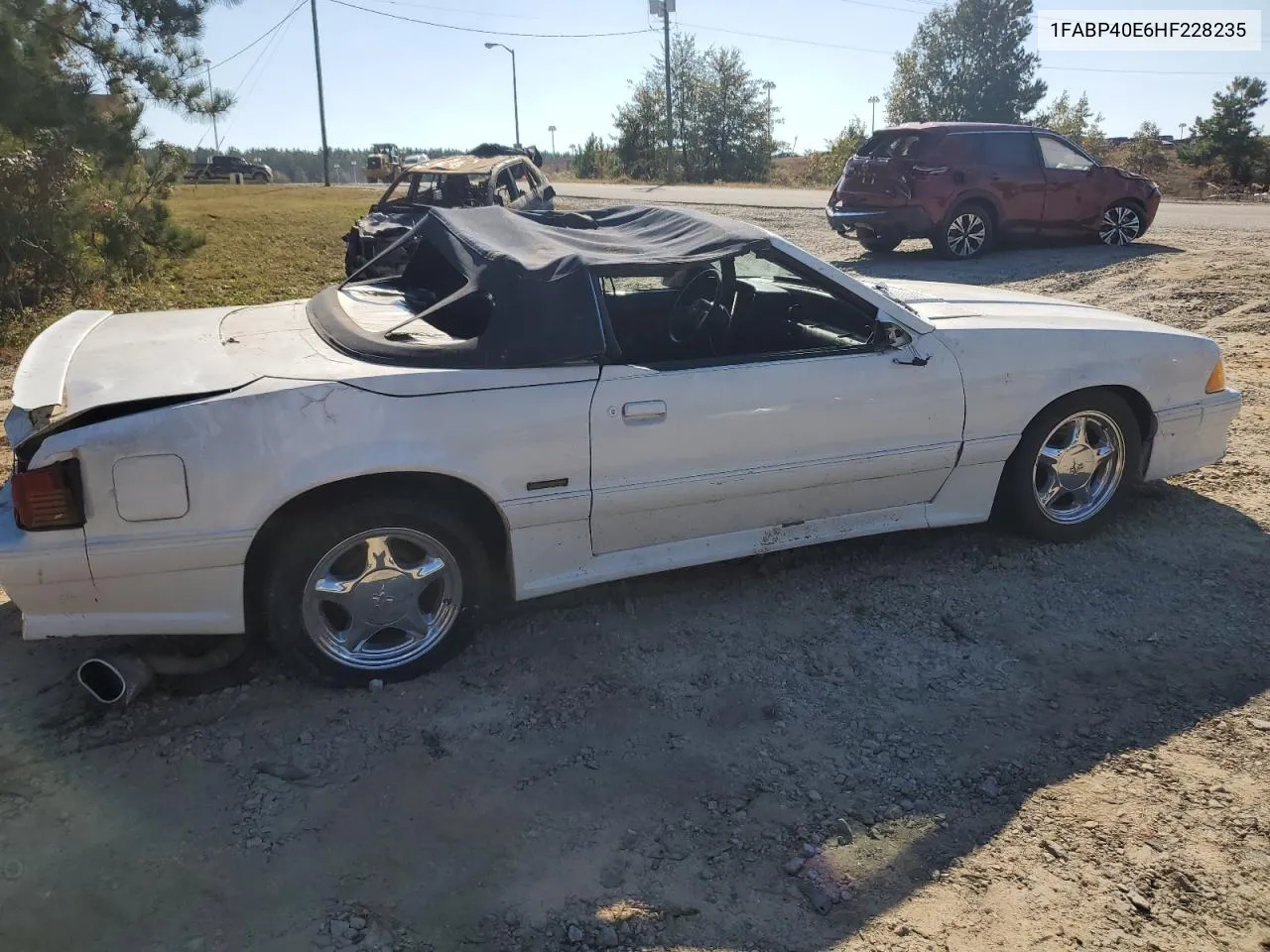 1987 Ford Mustang Lx VIN: 1FABP40E6HF228235 Lot: 76833284