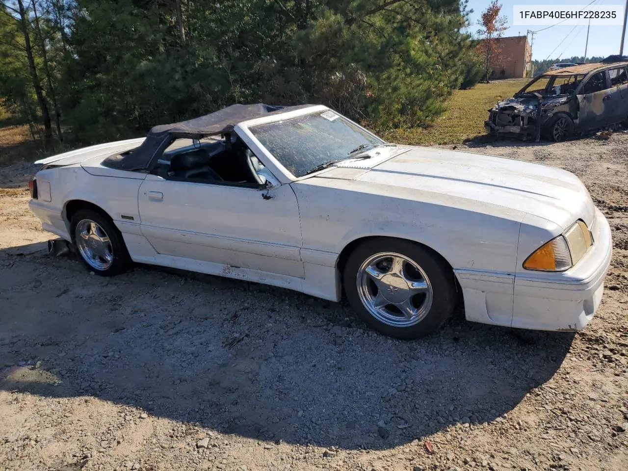 1987 Ford Mustang Lx VIN: 1FABP40E6HF228235 Lot: 76833284