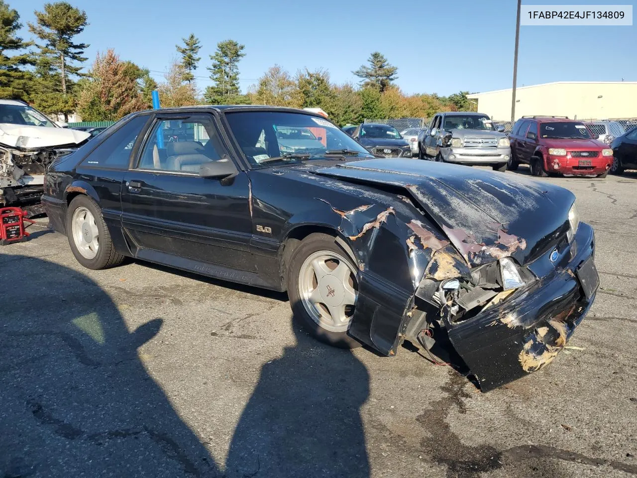 1988 Ford Mustang Gt VIN: 1FABP42E4JF134809 Lot: 72291394