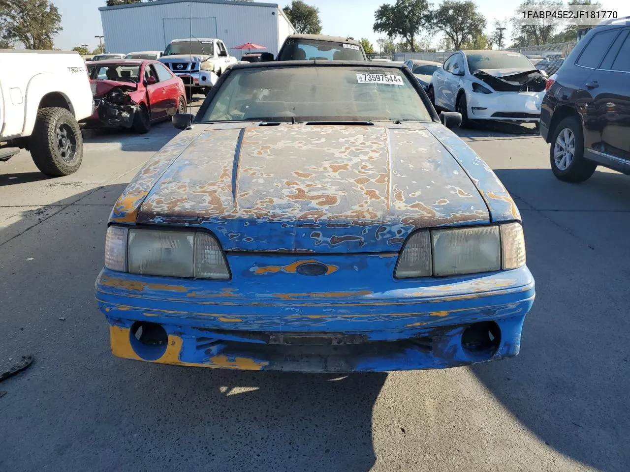 1988 Ford Mustang Gt VIN: 1FABP45E2JF181770 Lot: 73597544