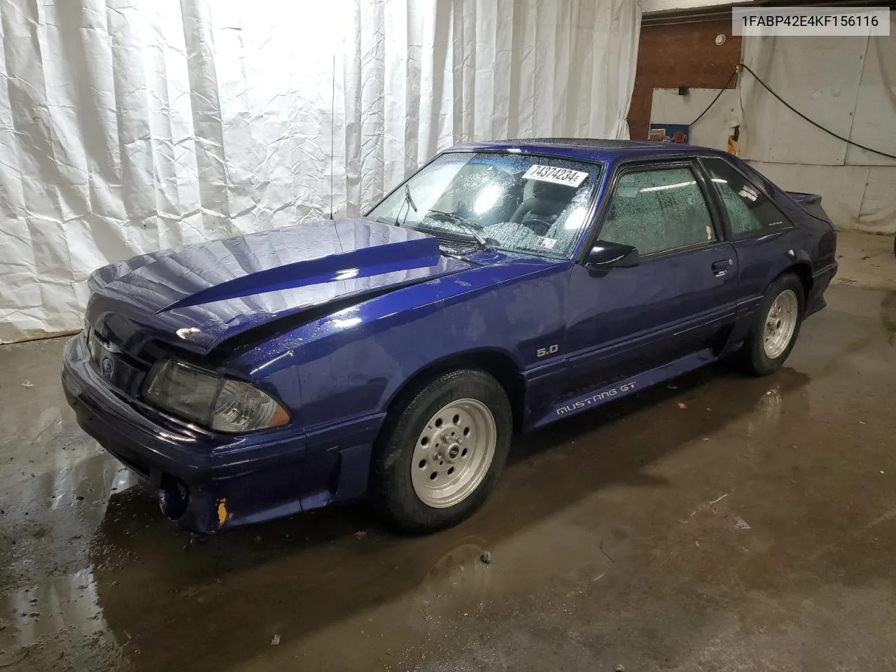 1FABP42E4KF156116 1989 Ford Mustang Gt