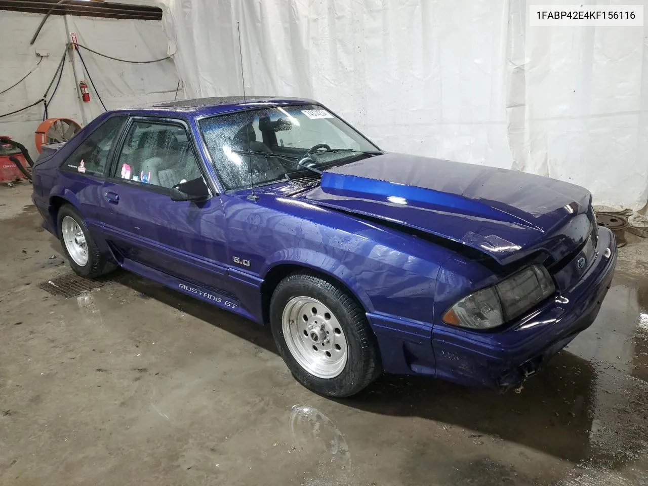 1FABP42E4KF156116 1989 Ford Mustang Gt