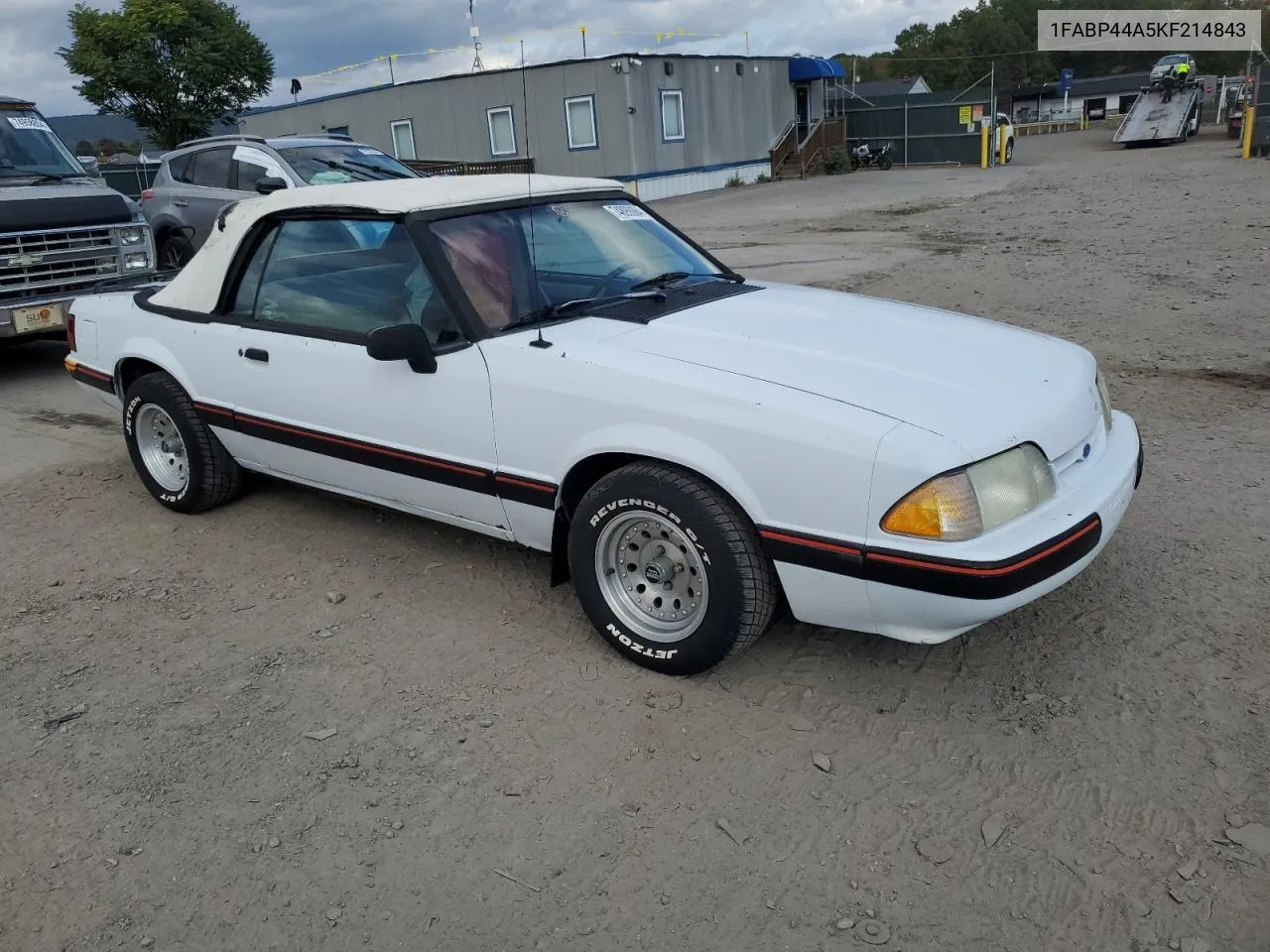 1989 Ford Mustang Lx VIN: 1FABP44A5KF214843 Lot: 74890984