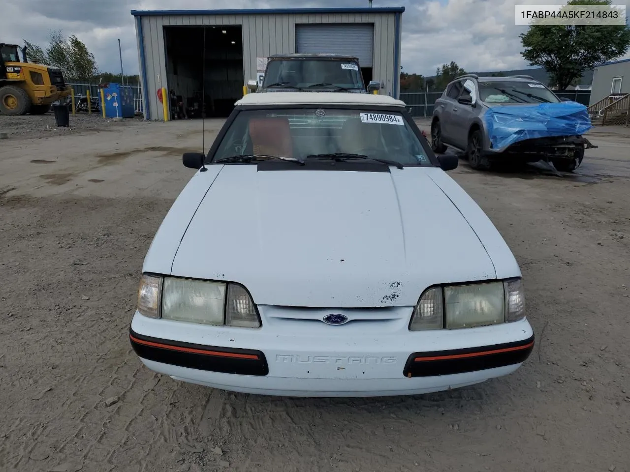 1989 Ford Mustang Lx VIN: 1FABP44A5KF214843 Lot: 74890984