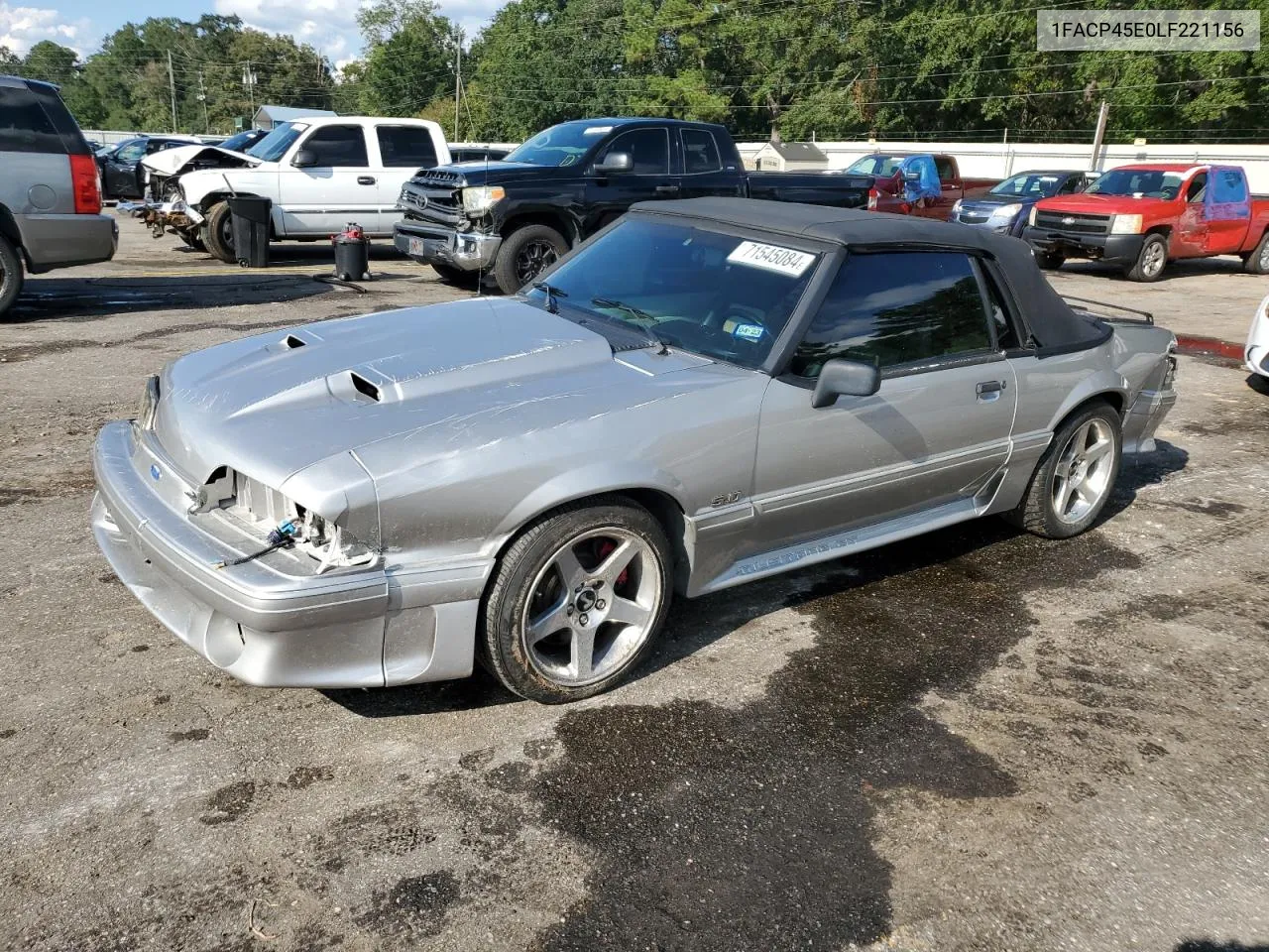 1990 Ford Mustang Gt VIN: 1FACP45E0LF221156 Lot: 71545084