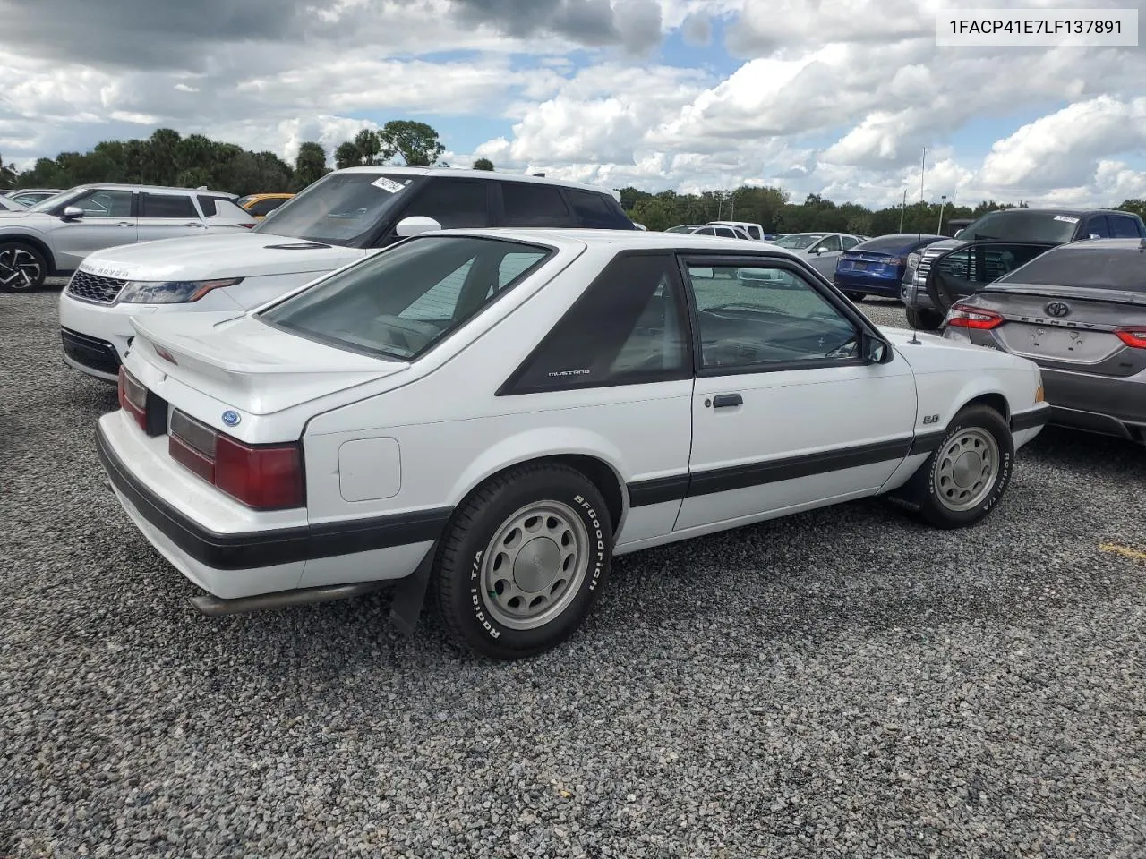 1990 Ford Mustang Lx VIN: 1FACP41E7LF137891 Lot: 74258624