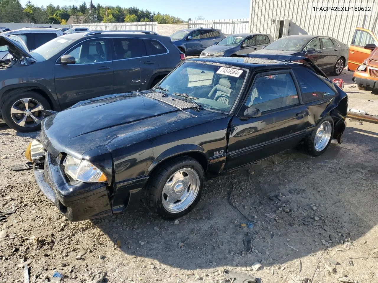 1990 Ford Mustang Gt VIN: 1FACP42EXLF180622 Lot: 74346964