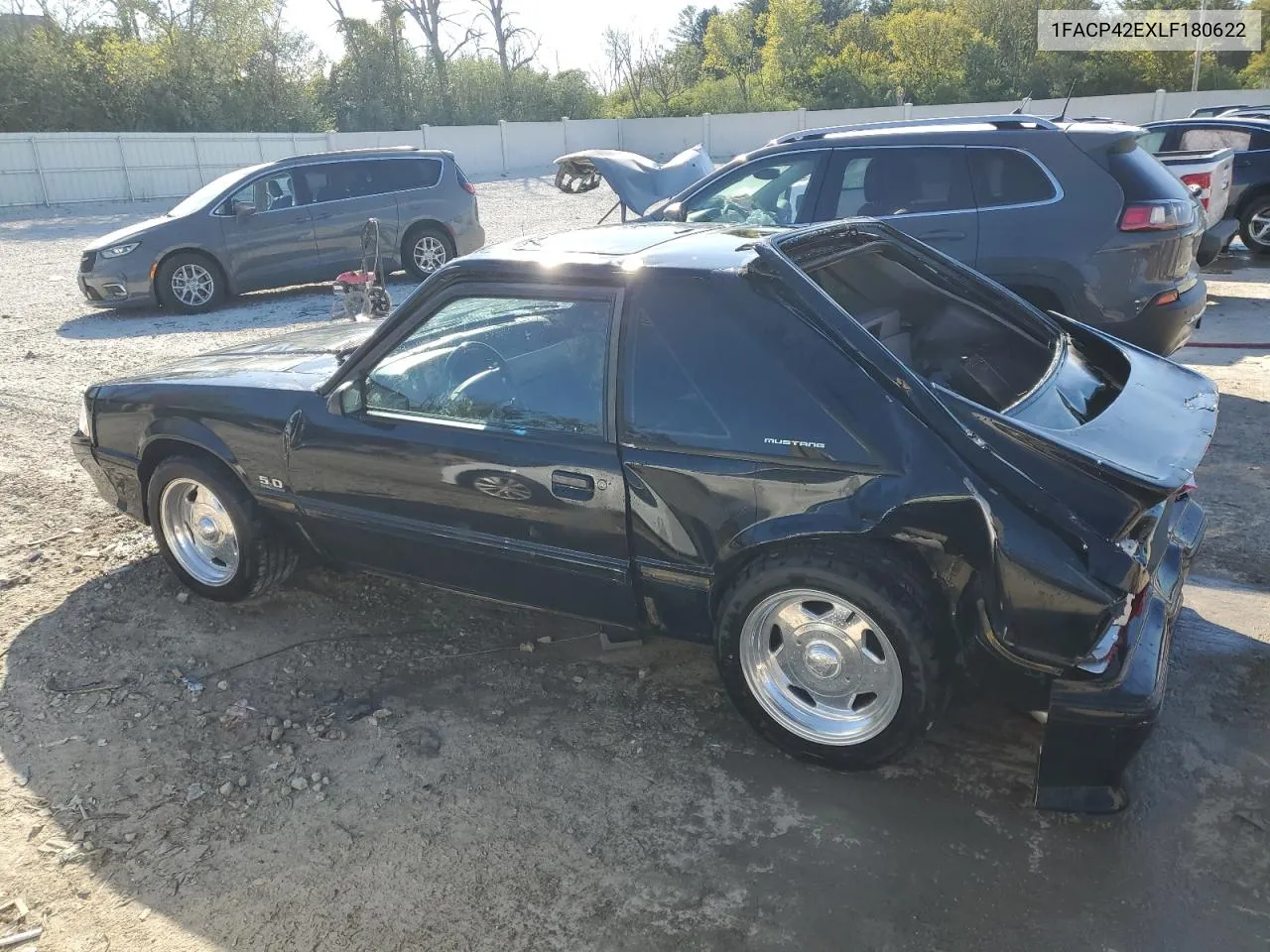 1990 Ford Mustang Gt VIN: 1FACP42EXLF180622 Lot: 74346964