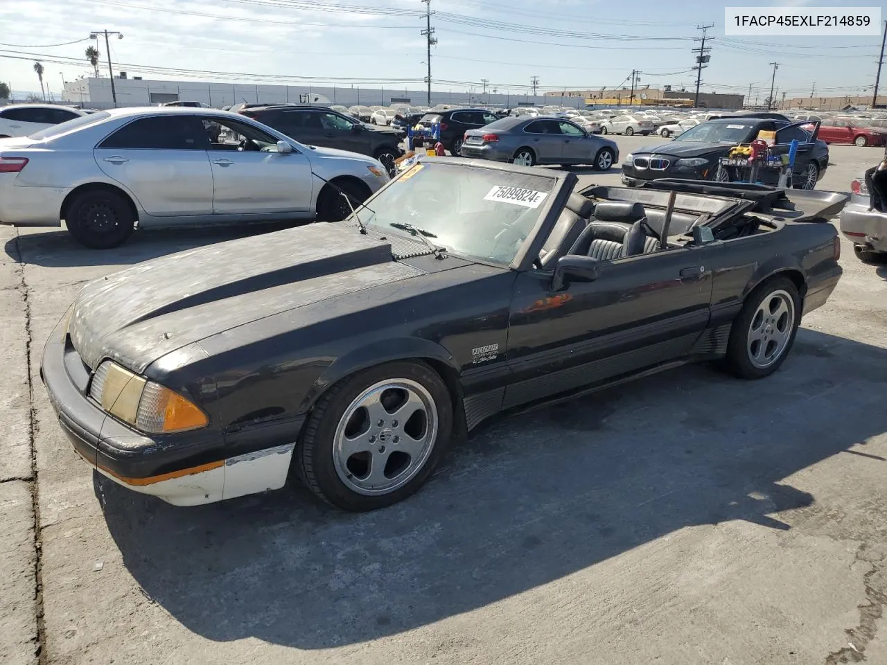 1990 Ford Mustang Gt VIN: 1FACP45EXLF214859 Lot: 75099824