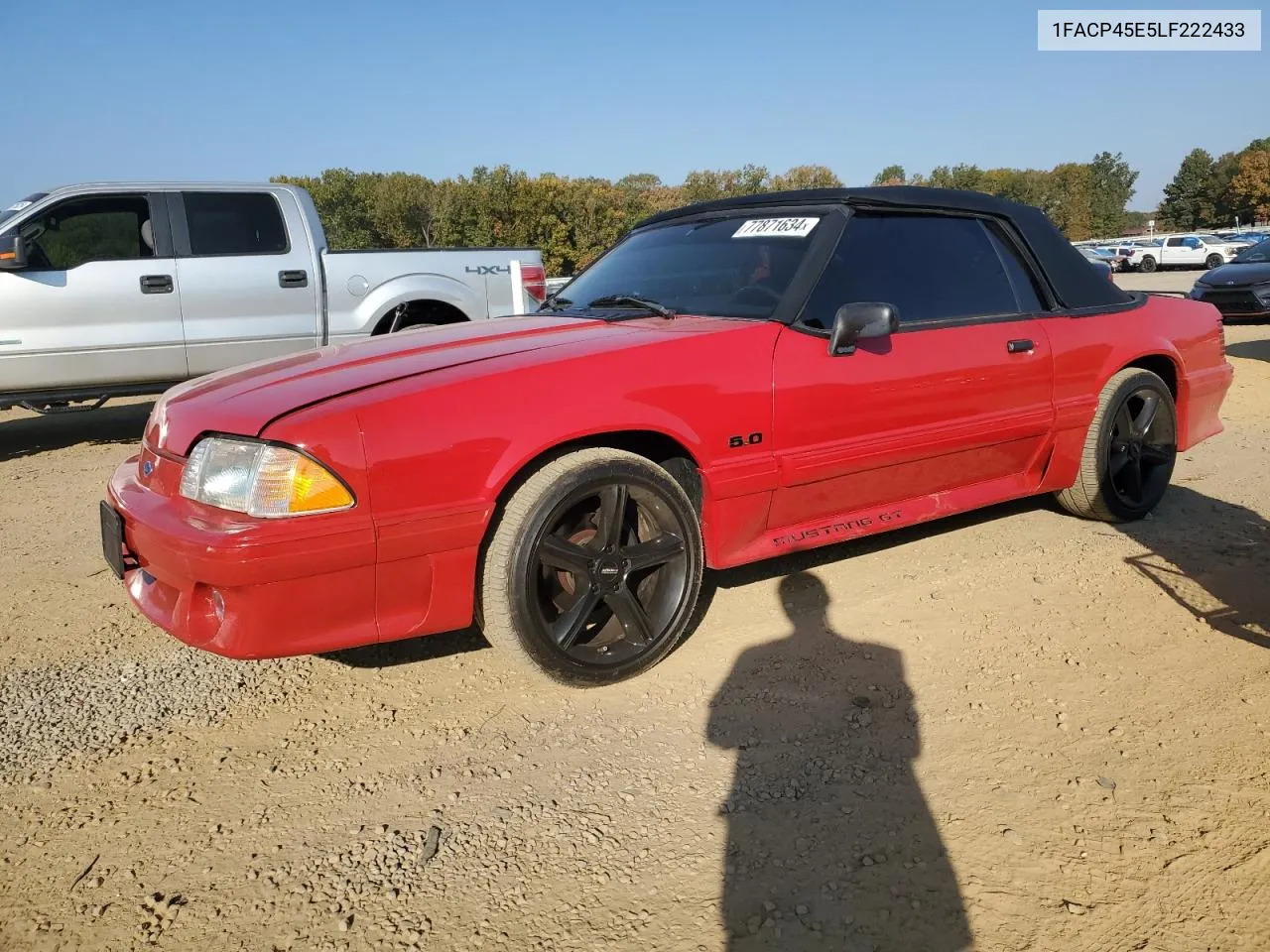 1990 Ford Mustang Gt VIN: 1FACP45E5LF222433 Lot: 77871634