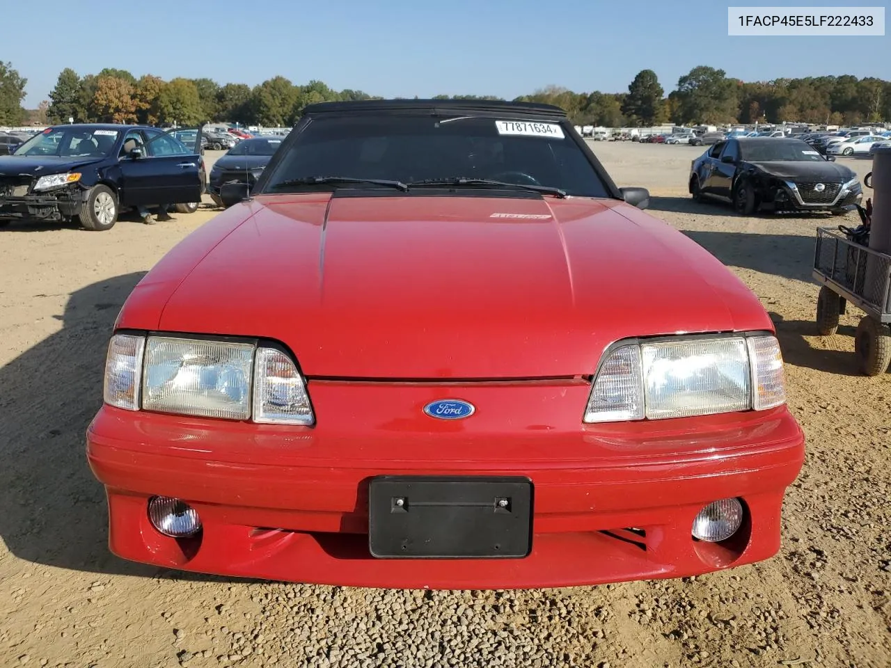 1990 Ford Mustang Gt VIN: 1FACP45E5LF222433 Lot: 77871634