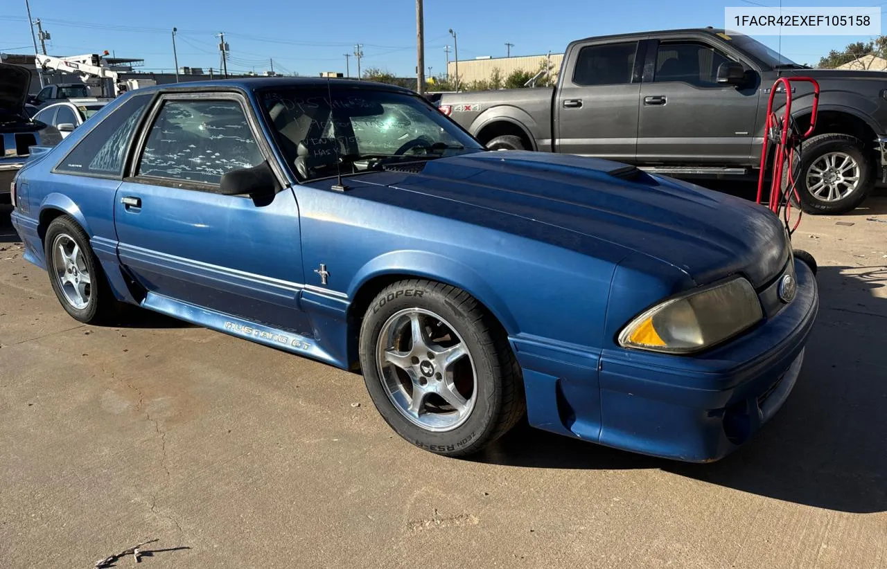 1990 Ford Mustang Gt VIN: 1FACR42EXEF105158 Lot: 81059624