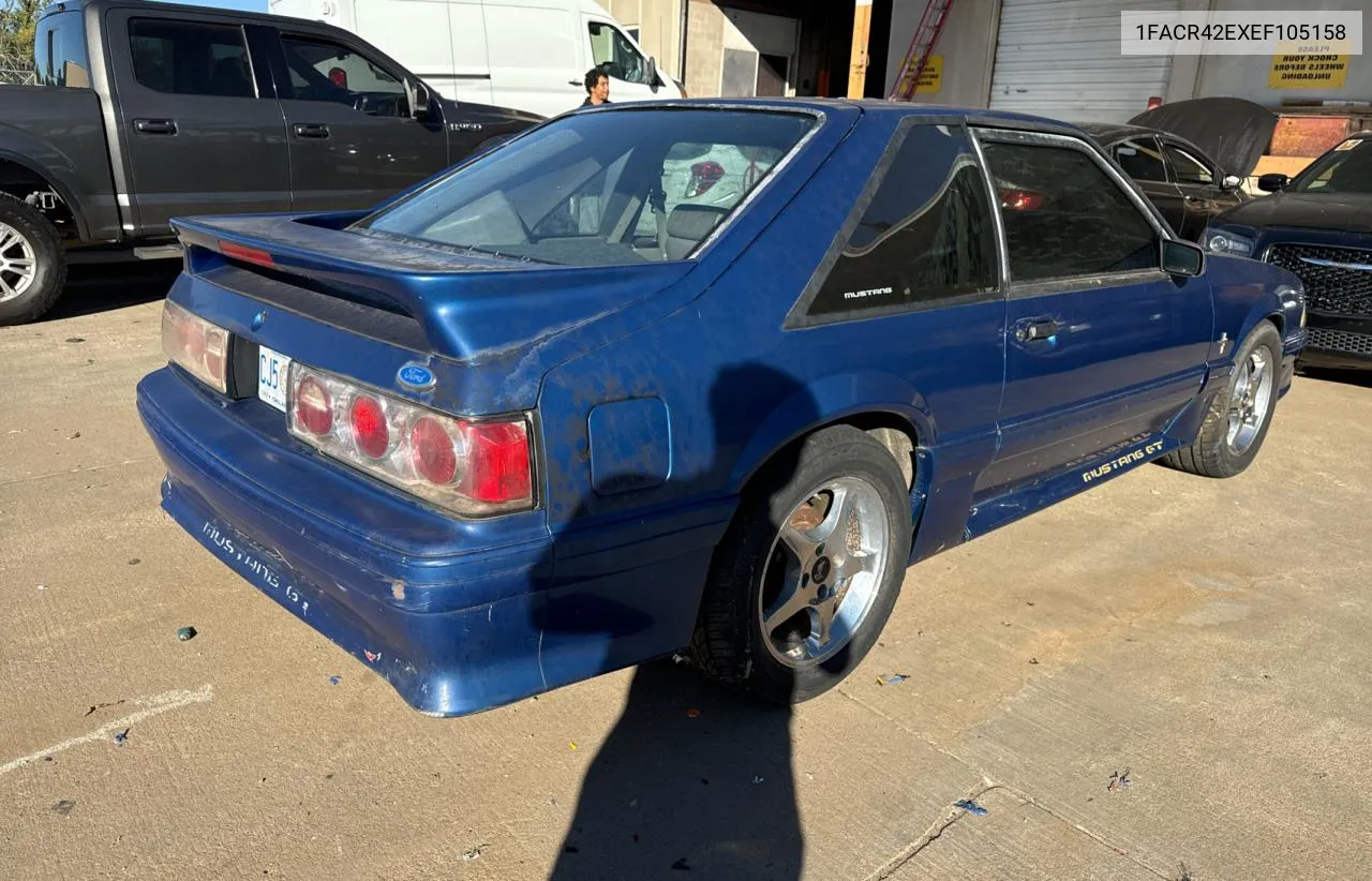 1990 Ford Mustang Gt VIN: 1FACR42EXEF105158 Lot: 81059624