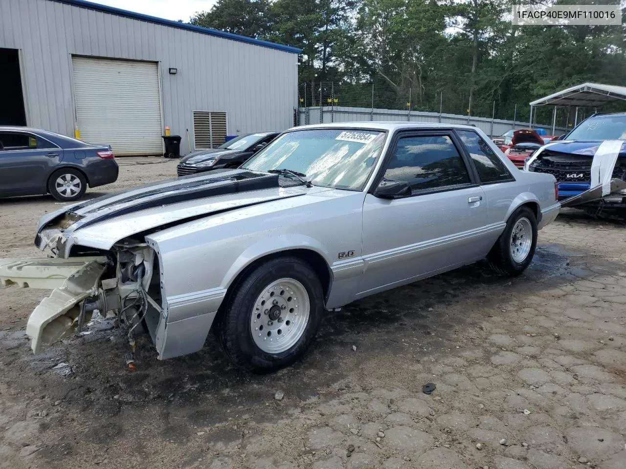 1991 Ford Mustang Lx VIN: 1FACP40E9MF110016 Lot: 57263954