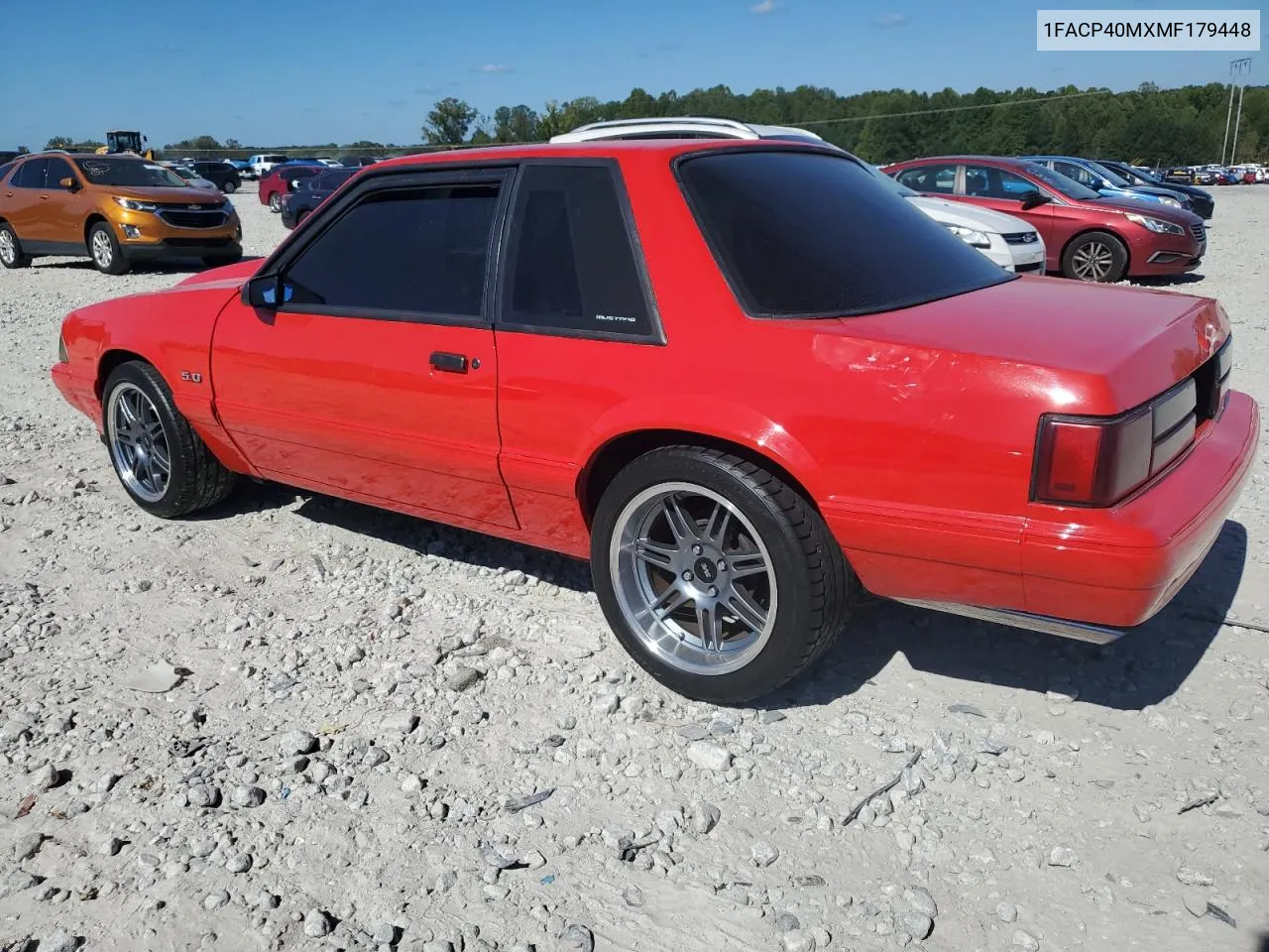 1991 Ford Mustang Lx VIN: 1FACP40MXMF179448 Lot: 73485044