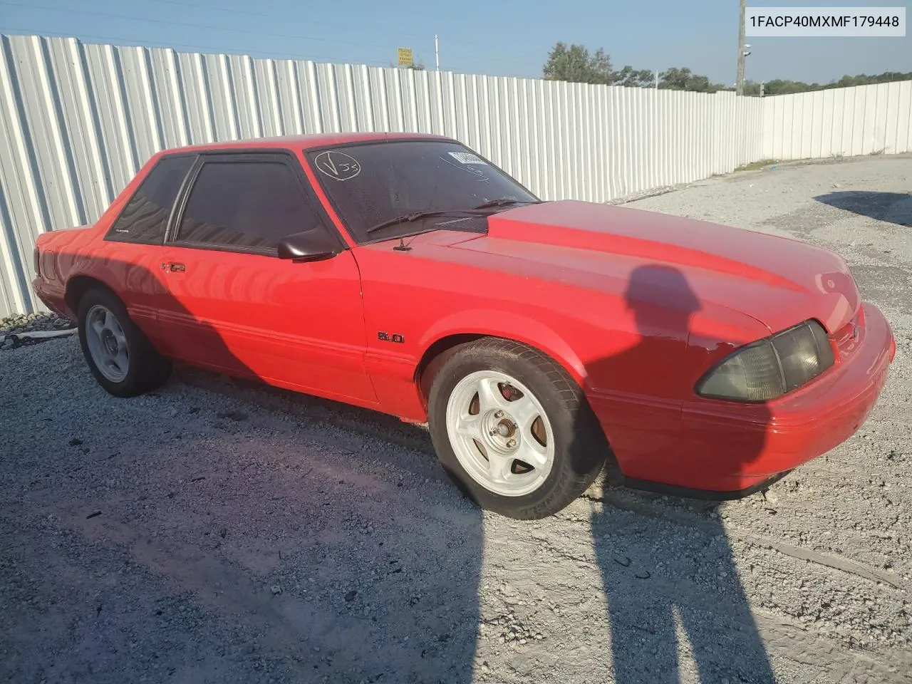 1991 Ford Mustang Lx VIN: 1FACP40MXMF179448 Lot: 73485044