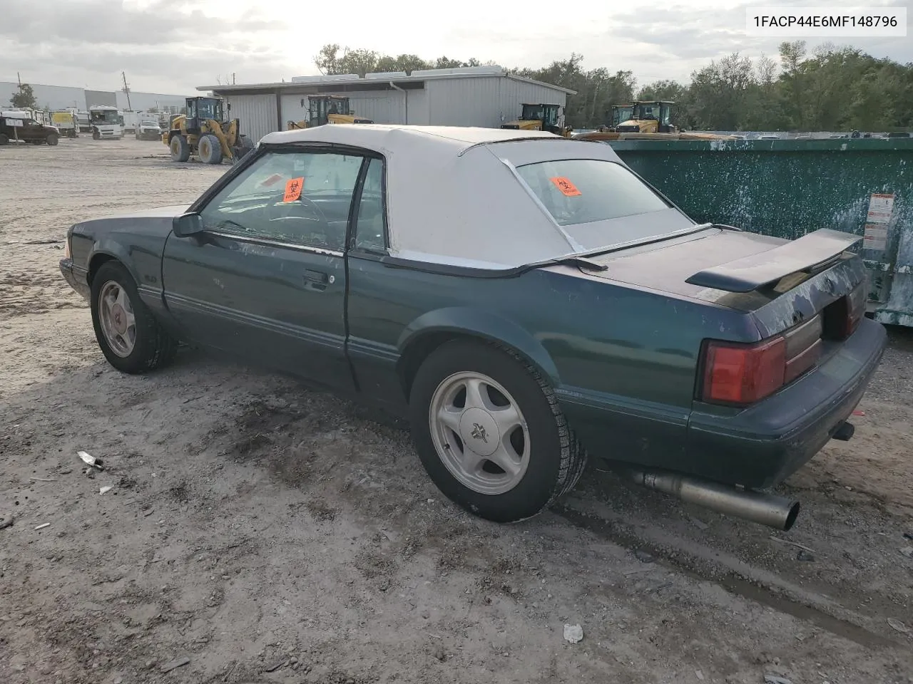 1991 Ford Mustang Lx VIN: 1FACP44E6MF148796 Lot: 77004734