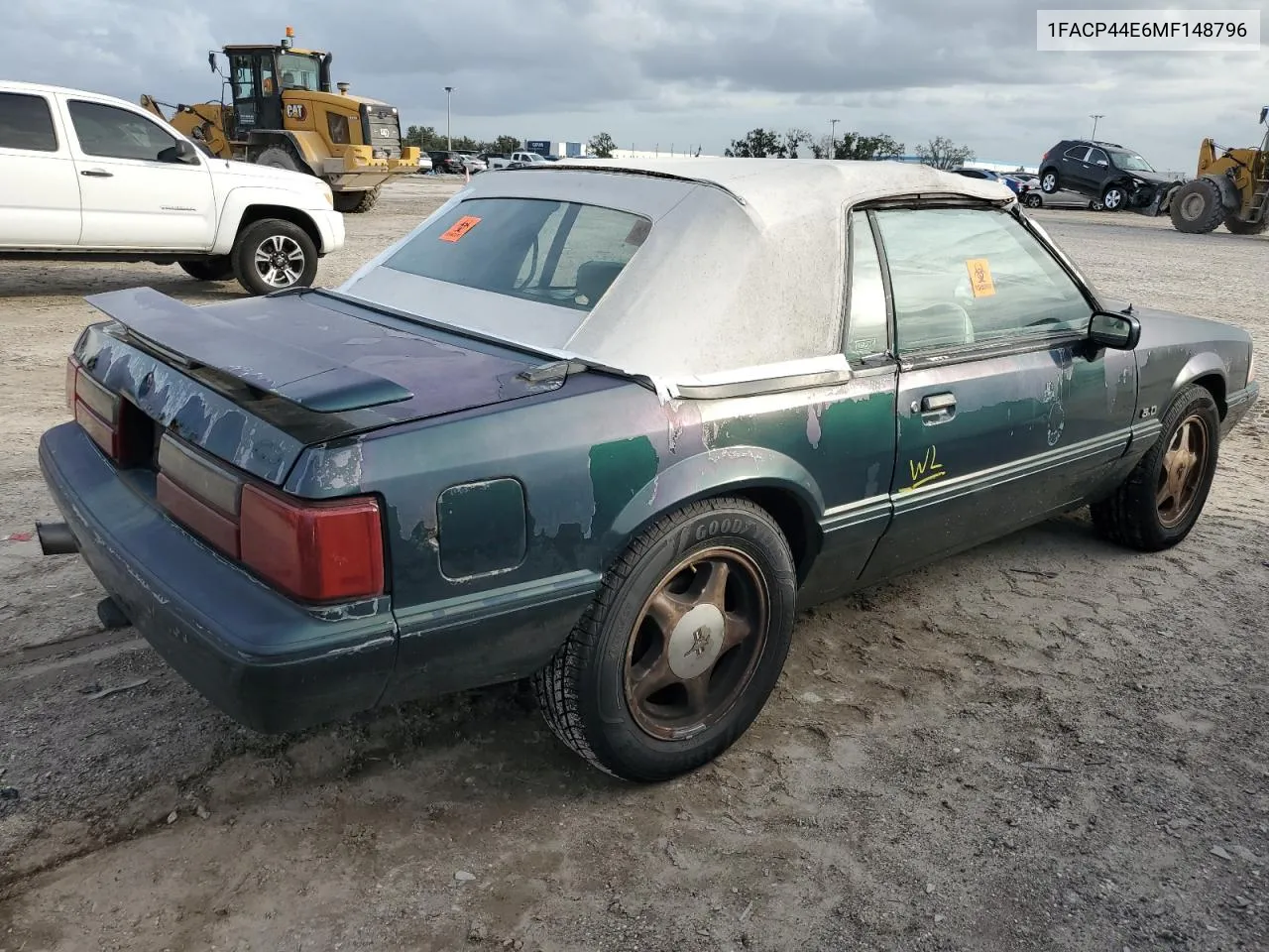 1991 Ford Mustang Lx VIN: 1FACP44E6MF148796 Lot: 77004734