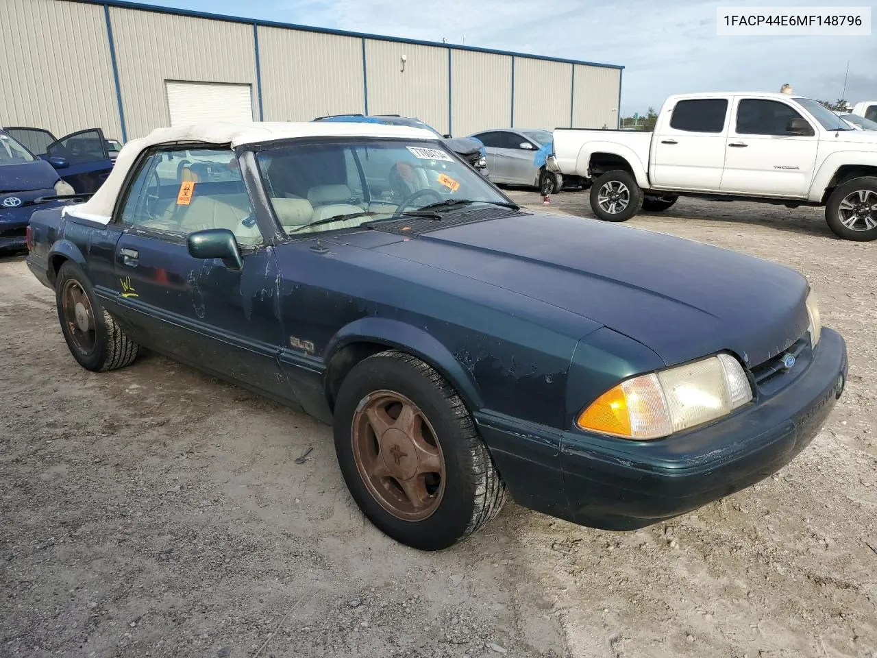 1991 Ford Mustang Lx VIN: 1FACP44E6MF148796 Lot: 77004734