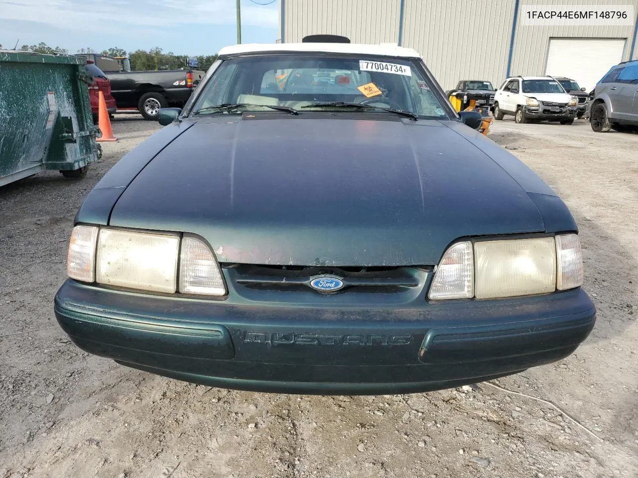 1991 Ford Mustang Lx VIN: 1FACP44E6MF148796 Lot: 77004734