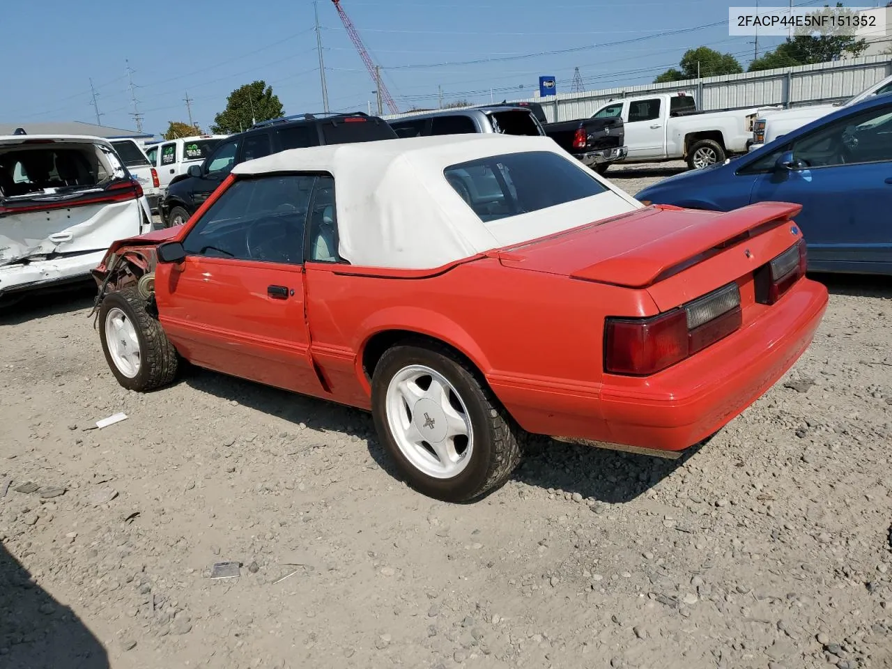 1992 Ford Mustang VIN: 2FACP44E5NF151352 Lot: 71165764