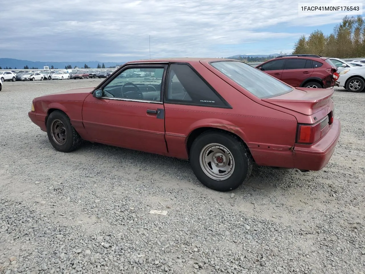 1992 Ford Mustang Lx VIN: 1FACP41M0NF176543 Lot: 74250684