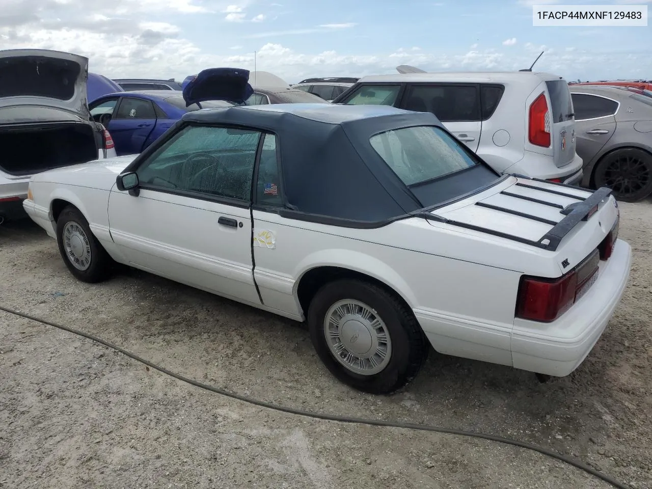 1992 Ford Mustang Lx VIN: 1FACP44MXNF129483 Lot: 76688314