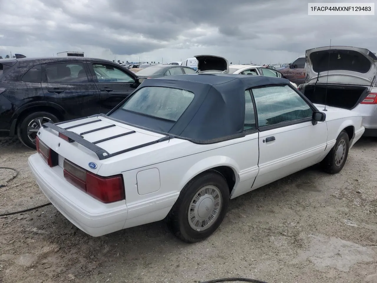 1992 Ford Mustang Lx VIN: 1FACP44MXNF129483 Lot: 76688314