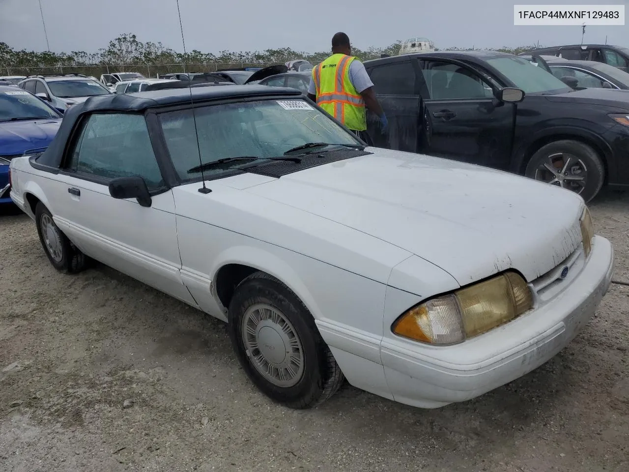 1992 Ford Mustang Lx VIN: 1FACP44MXNF129483 Lot: 76688314