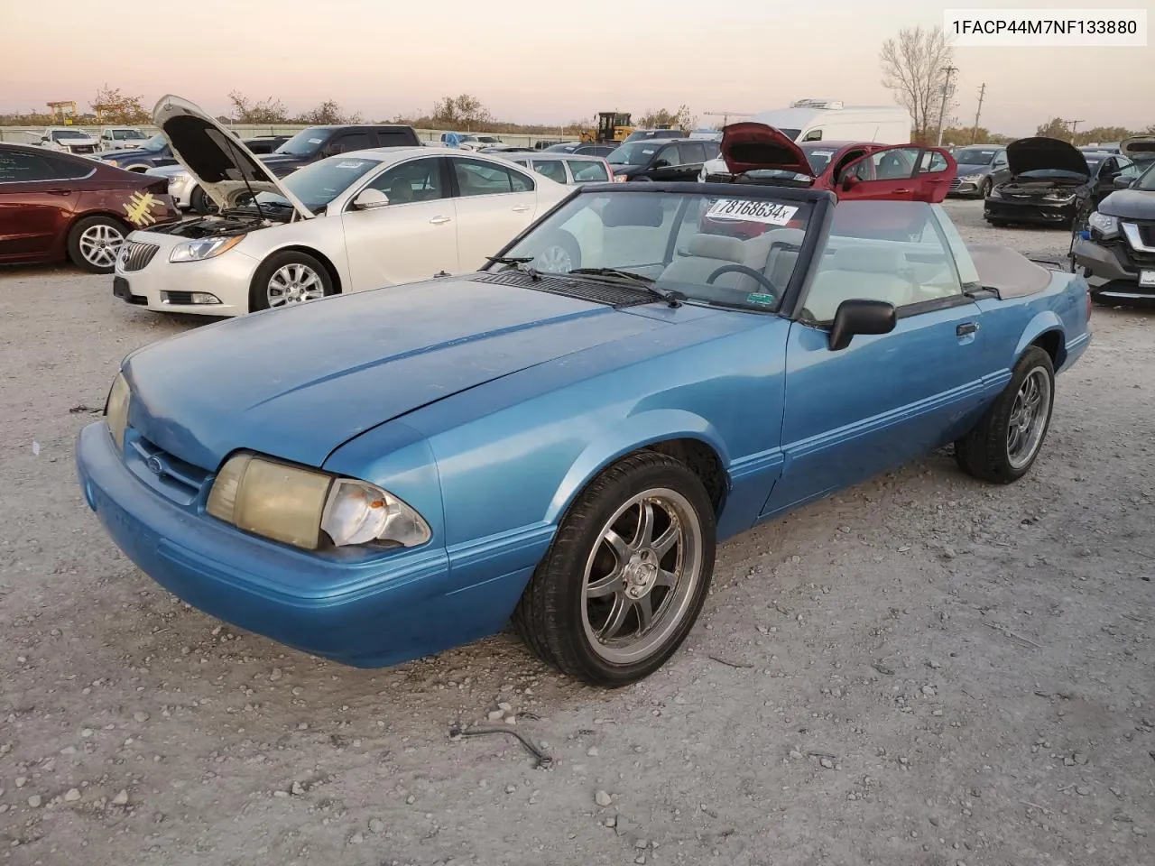 1992 Ford Mustang Lx VIN: 1FACP44M7NF133880 Lot: 78168634