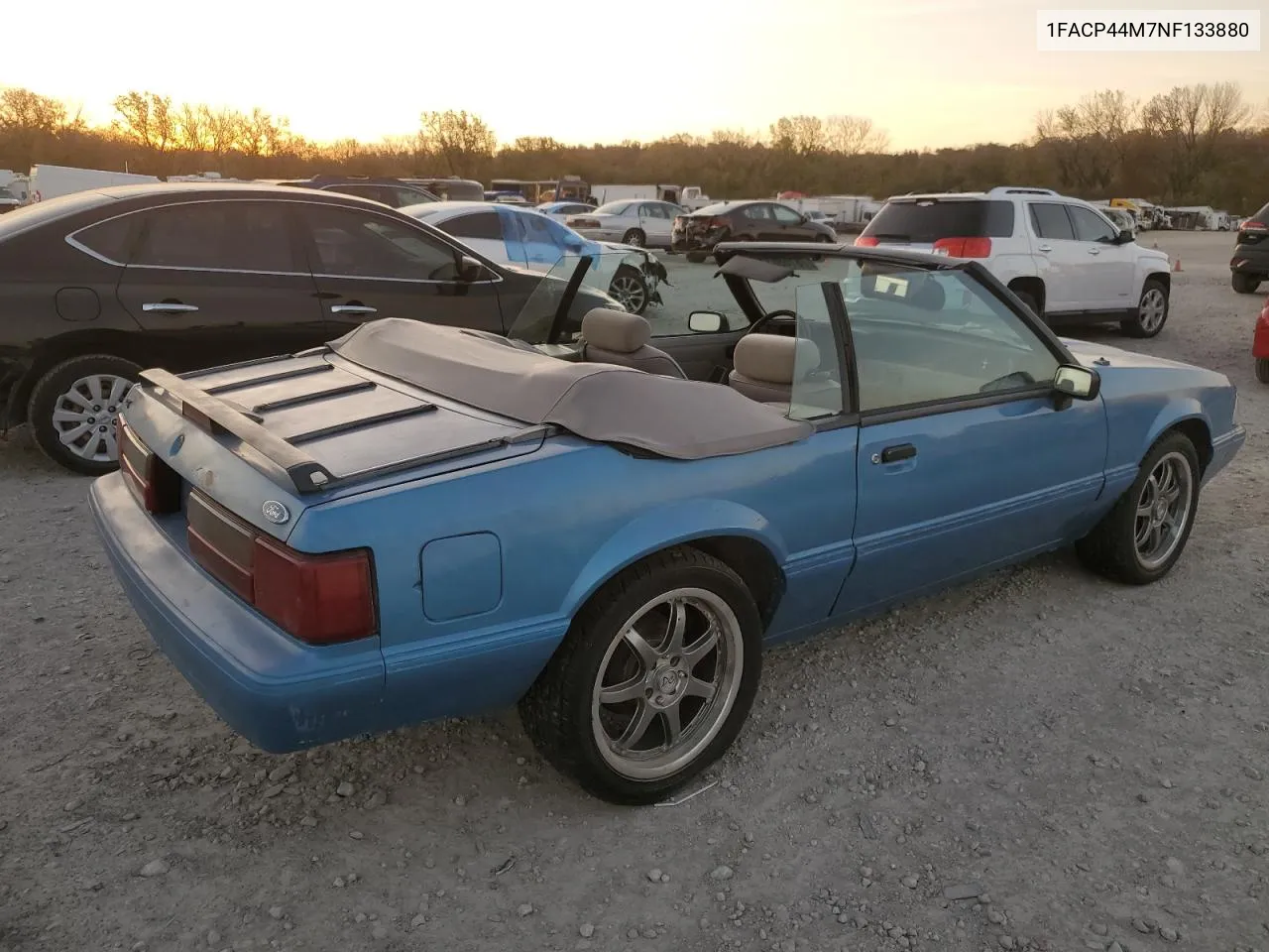 1992 Ford Mustang Lx VIN: 1FACP44M7NF133880 Lot: 78168634