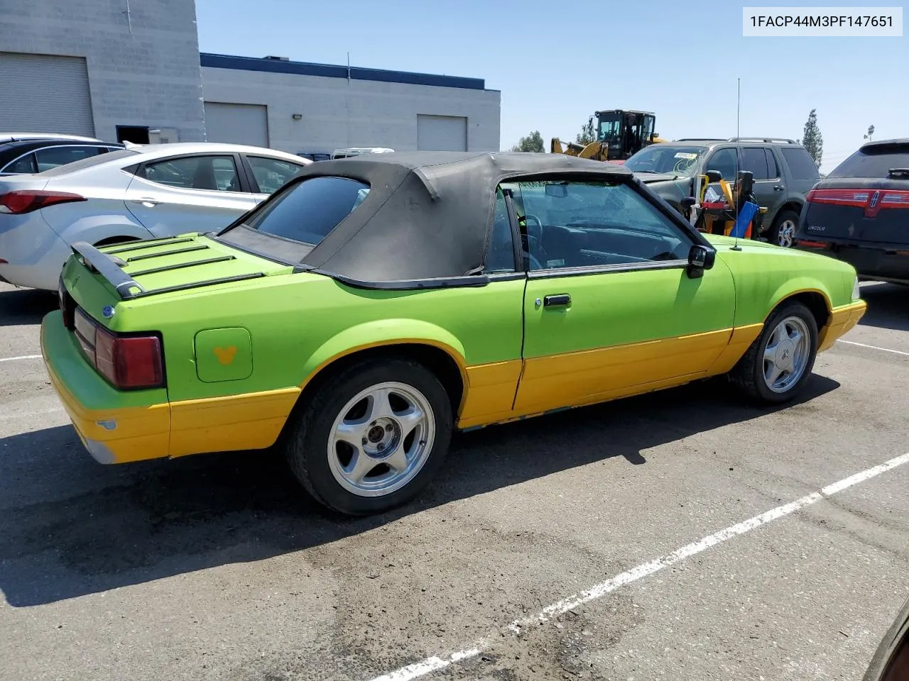 1993 Ford Mustang Lx VIN: 1FACP44M3PF147651 Lot: 69528314