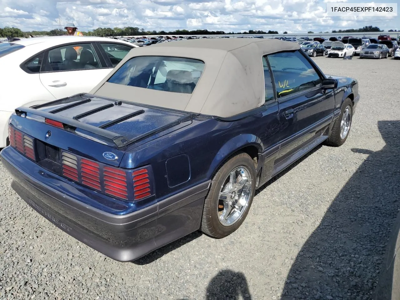 1993 Ford Mustang Gt VIN: 1FACP45EXPF142423 Lot: 74339624