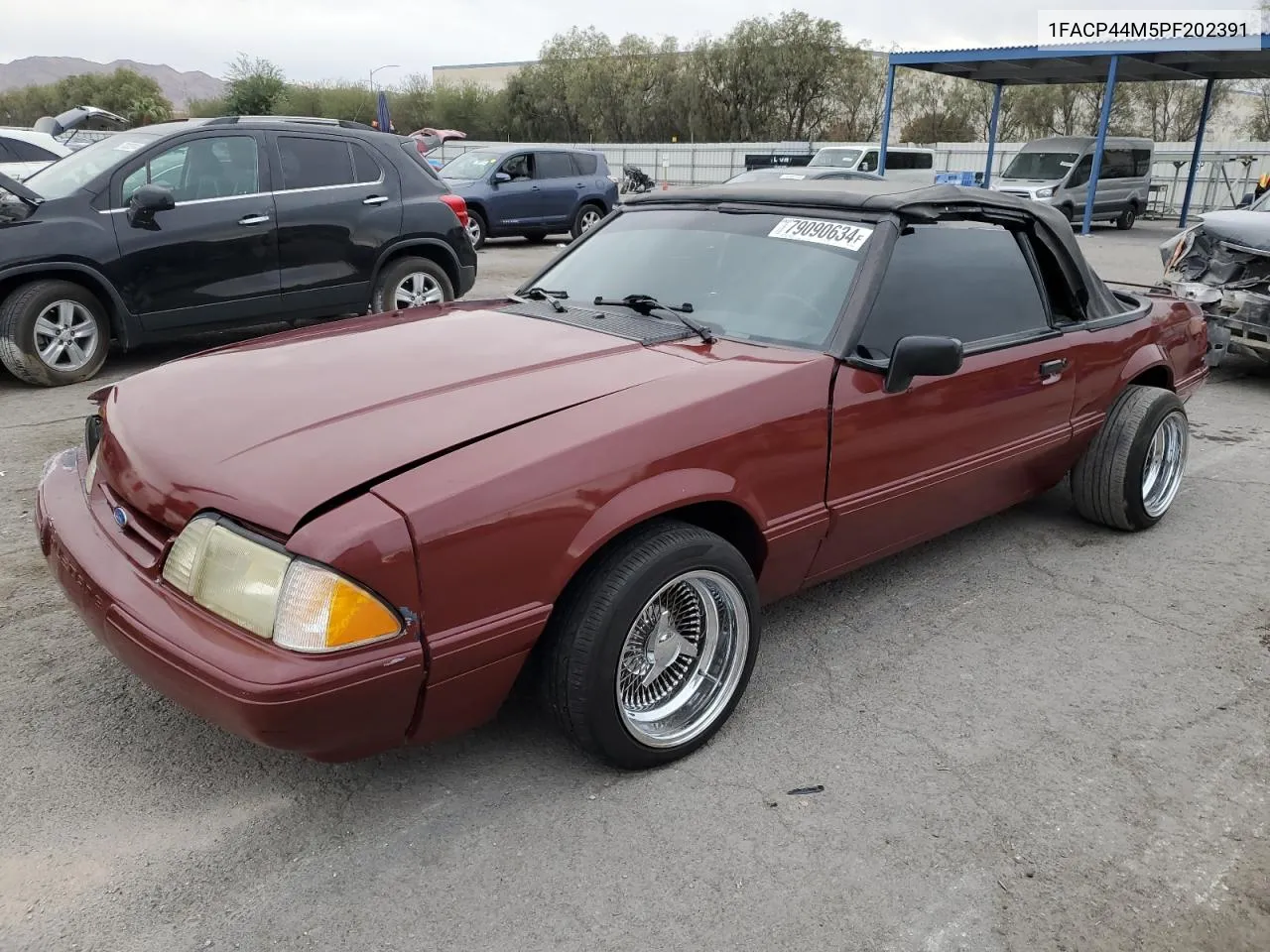 1993 Ford Mustang Lx VIN: 1FACP44M5PF202391 Lot: 79090634