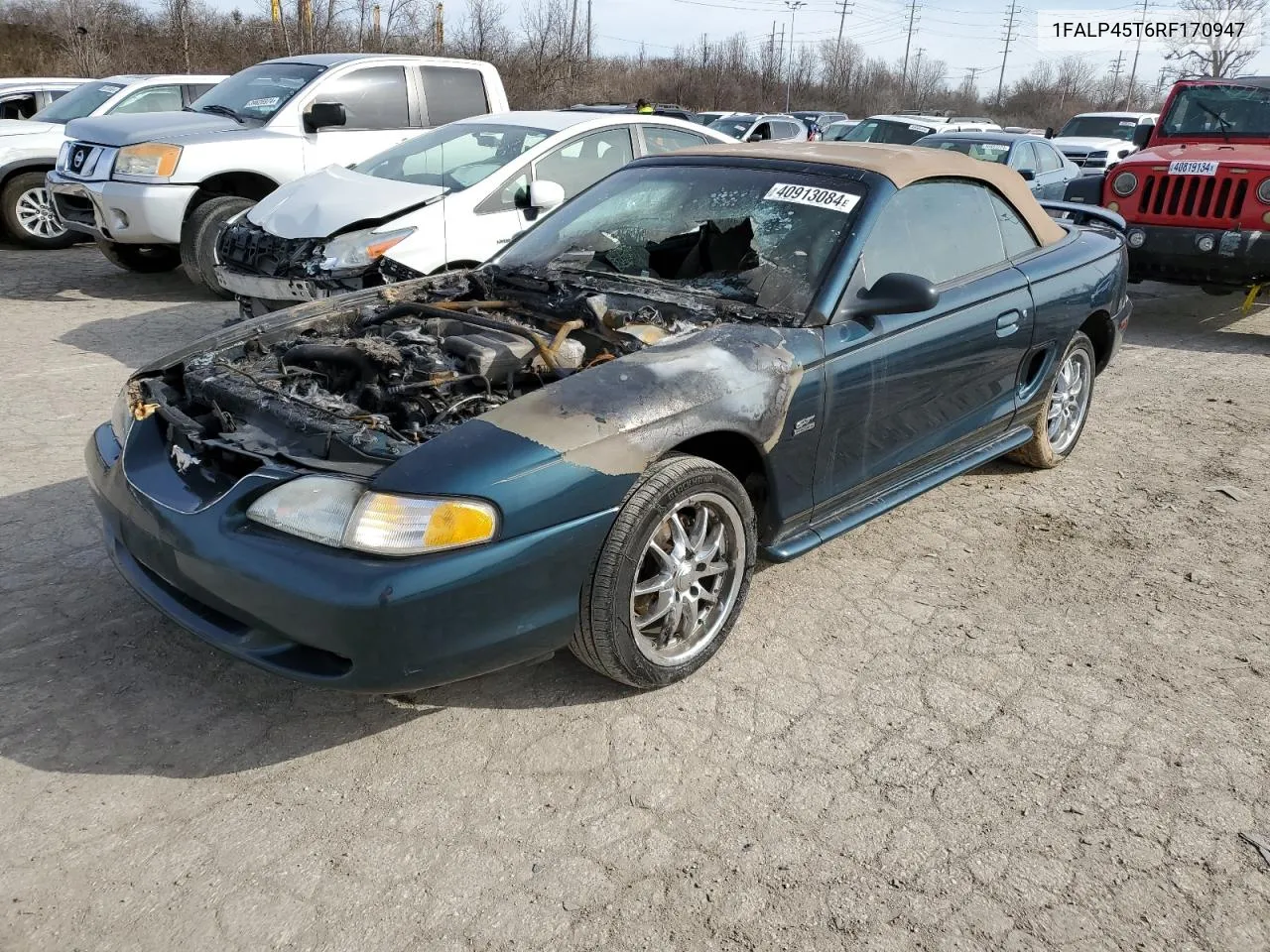 1994 Ford Mustang Gt VIN: 1FALP45T6RF170947 Lot: 40913084