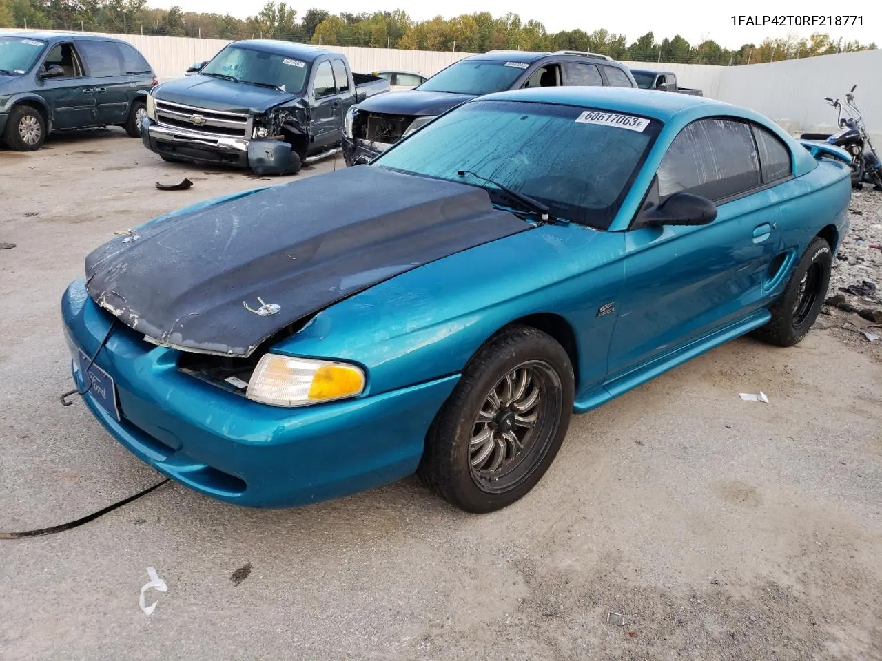 1994 Ford Mustang Gt VIN: 1FALP42T0RF218771 Lot: 68617063