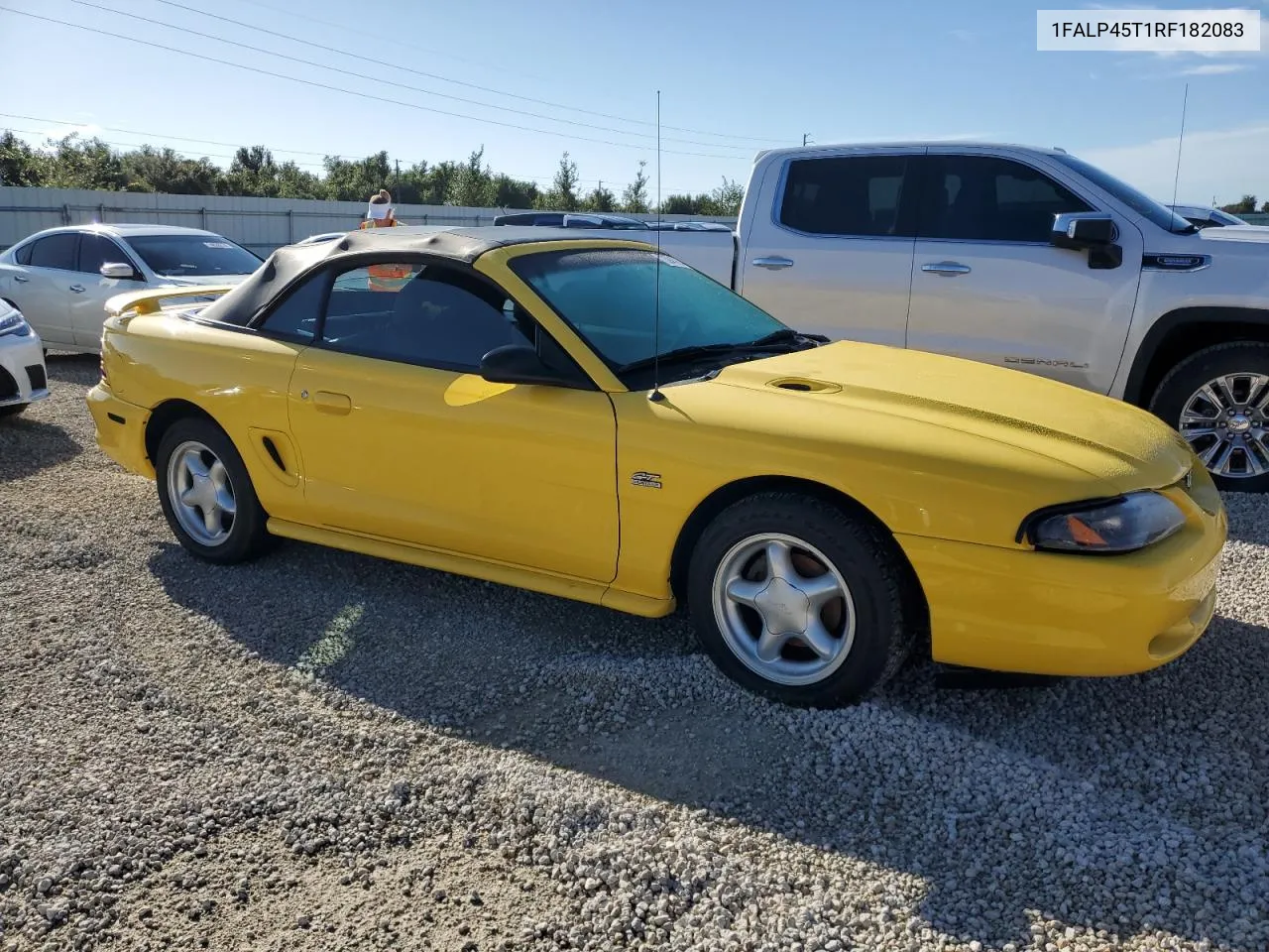 1994 Ford Mustang Gt VIN: 1FALP45T1RF182083 Lot: 73943994