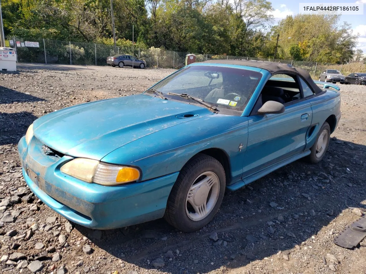 1994 Ford Mustang VIN: 1FALP4442RF186105 Lot: 74677924