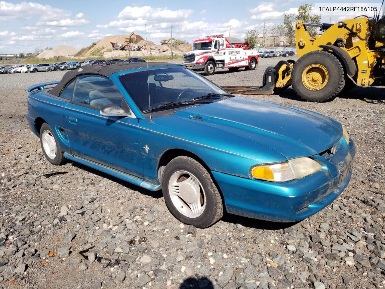 1994 Ford Mustang VIN: 1FALP4442RF186105 Lot: 74677924