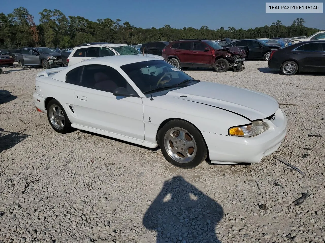 1994 Ford Mustang Cobra VIN: 1FALP42D1RF195140 Lot: 75630004