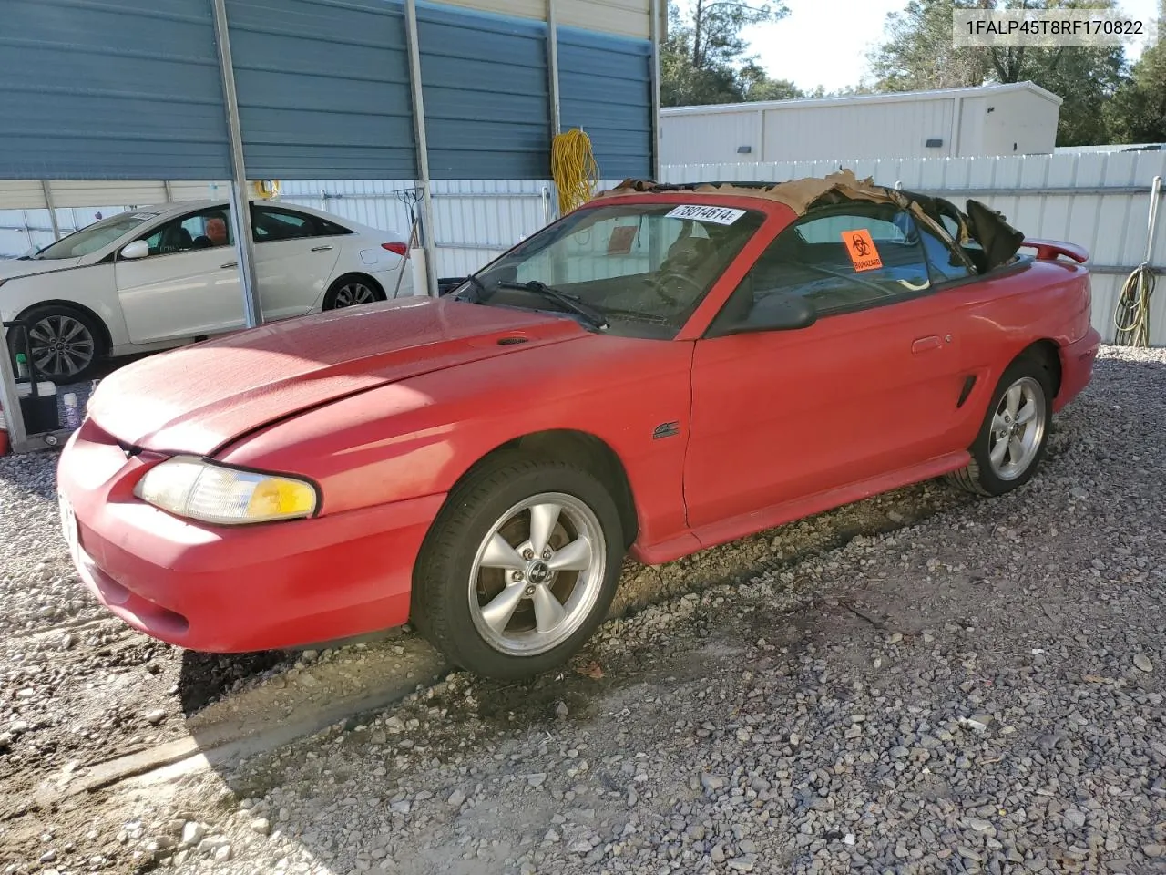 1994 Ford Mustang Gt VIN: 1FALP45T8RF170822 Lot: 78014614