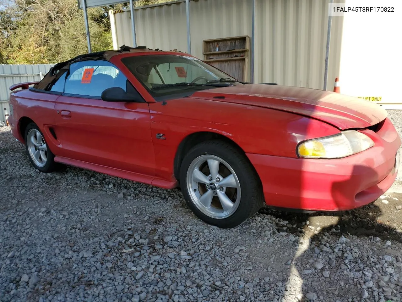 1994 Ford Mustang Gt VIN: 1FALP45T8RF170822 Lot: 78014614